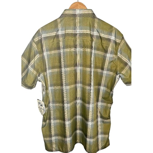 Kuhl Response Shirt Short‎ Sleeve Button Down Green Plaid Shirt Men's Sz XL NWT - Picture 8 of 11